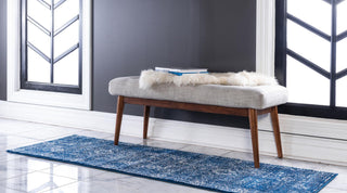 Unique Loom Tradition T-HERITAGE-5216B Royal Blue Area Rug Runner Lifestyle Image