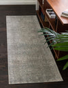 Unique Loom Tradition T-HERITAGE-5216B Silver Area Rug Runner Lifestyle Image