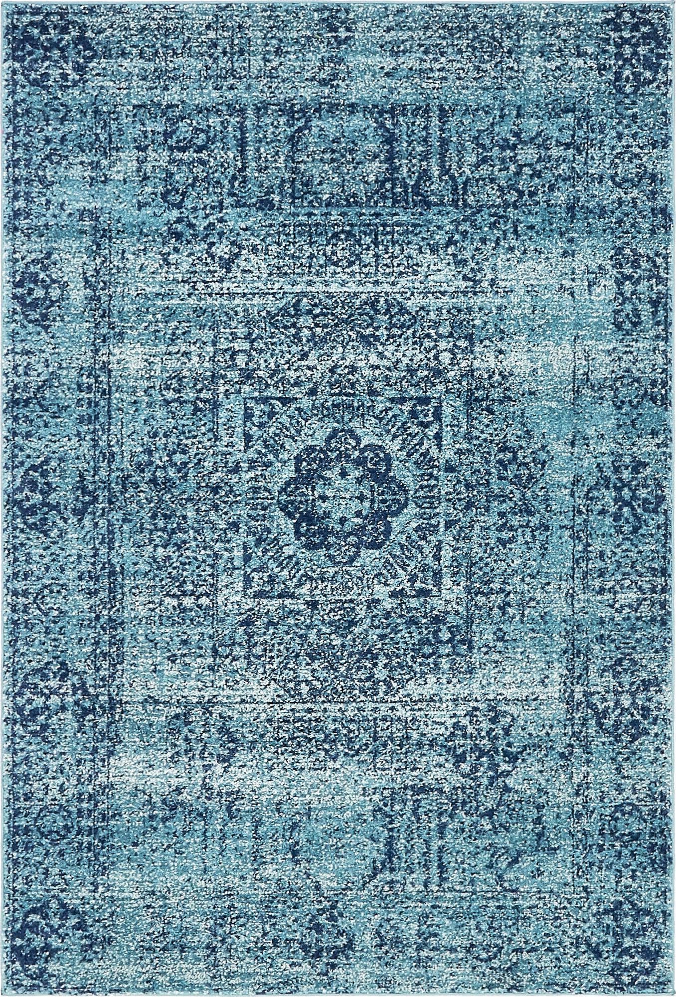 Unique Loom Tradition T-HERITAGE-5216B Turquoise Area Rug main image