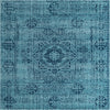 Unique Loom Tradition T-HERITAGE-5216B Turquoise Area Rug Square Top-down Image