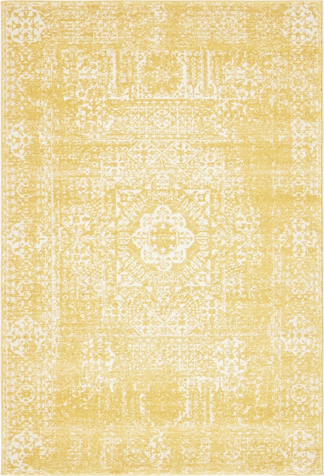 Unique Loom Tradition T-HERITAGE-5216B Yellow Area Rug main image