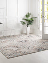 Unique Loom Tradition T-Heritage-5243a Ivory Area Rug Square Lifestyle Image