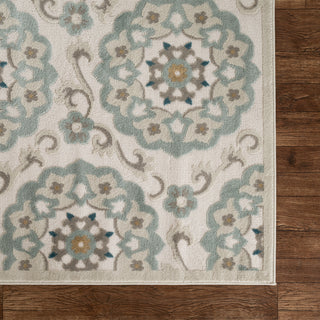 LR Resources Tranquility 81361 Moonrock / Light Blue Area Rug Alternate Image