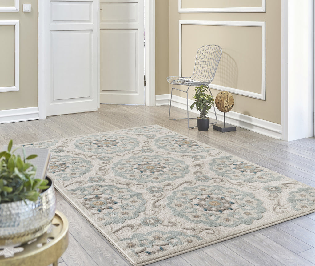 LR Resources Tranquility 81361 Moonrock/Light Blue Area Rug Alternate Image Feature