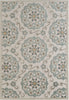 LR Resources Tranquility 81361 Moonrock / Light Blue Area Rug 4x6 Image