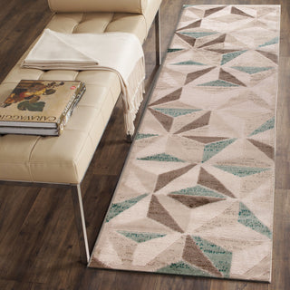 LR Resources Tranquility 81362 Fungi/Light Blue Area Rug