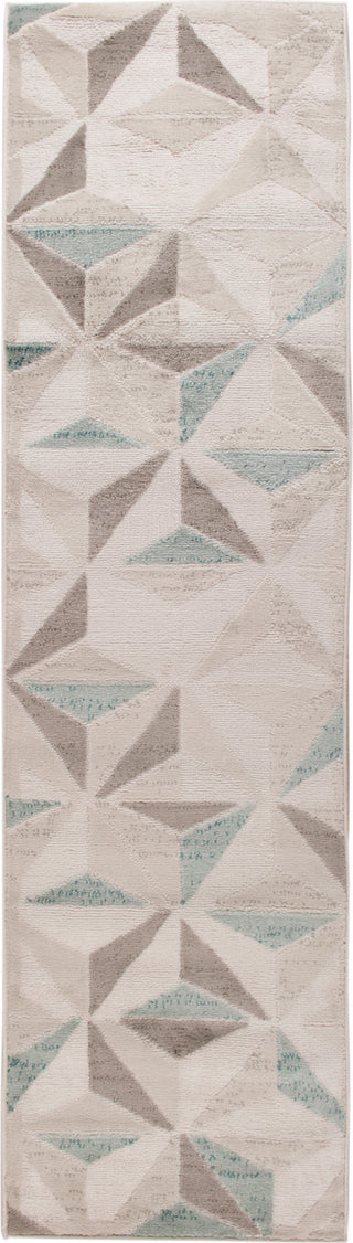 LR Resources Tranquility 81362 Fungi / Light Blue Area Rug 