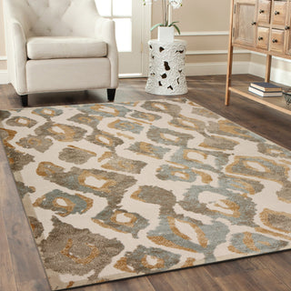 LR Resources Tranquility 81363 Fungi/Dark Beige Area Rug Alternate Image Feature