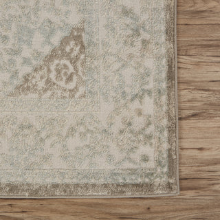 LR Resources Tranquility 81364 Moonrock / Light Blue Area Rug Alternate Image