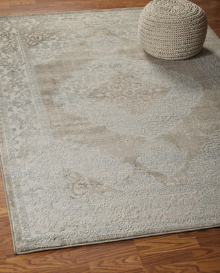 LR Resources Tranquility 81364 Moonrock / Light Blue Area Rug Alternate Image