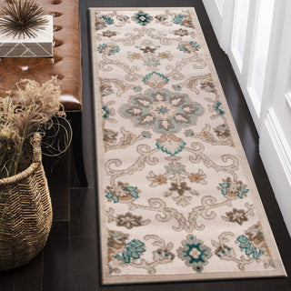 LR Resources Tranquility 81365 Fungi/Light Blue Area Rug