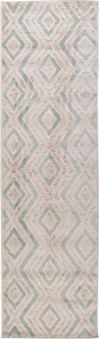 LR Resources Tranquility 81366 Fungi/Light Blue Area Rug 