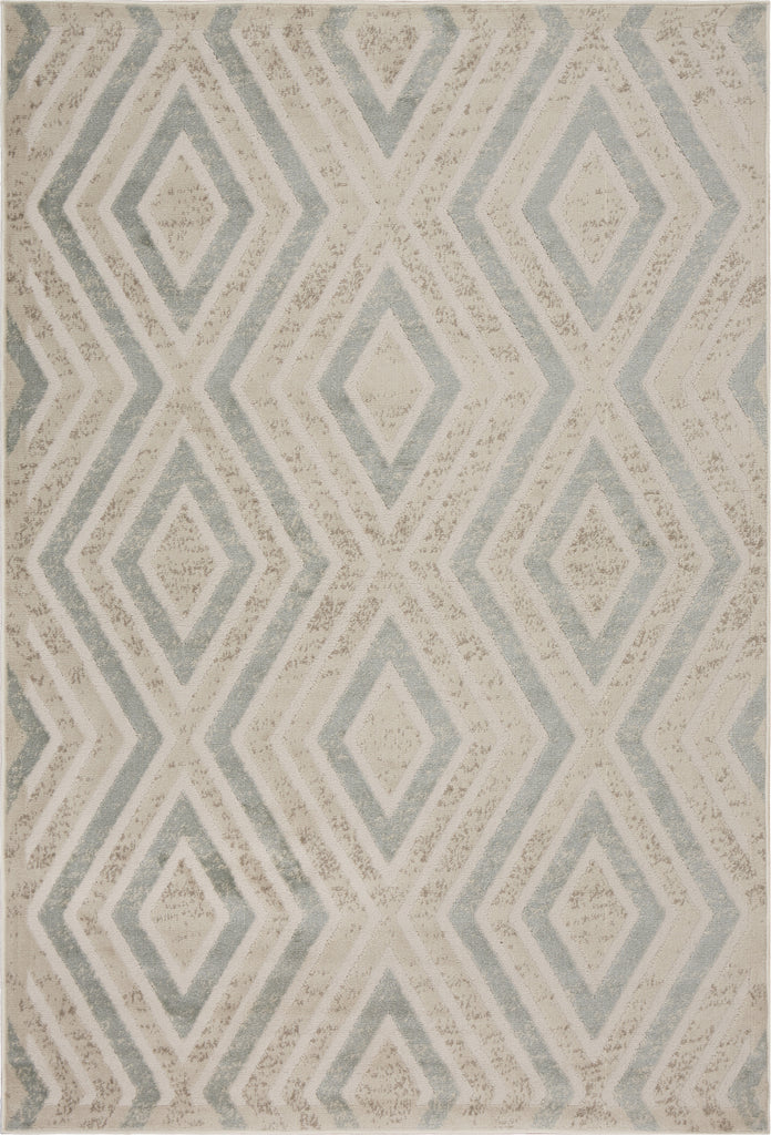 LR Resources Tranquility 81366 Fungi/Light Blue Area Rug main image