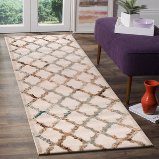 LR Resources Tranquility 81367 Fungi/Turkuaz Area Rug