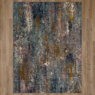 Karastan Enigma Tranquil Ink Blue Area Rug Main Image