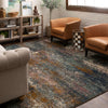 Karastan Enigma Tranquil Ink Blue Area Rug Lifestyle Image Feature