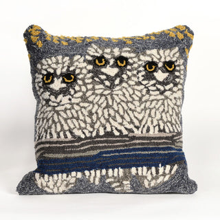 Trans Ocean Frontporch Owls Natural 1'6'' Square