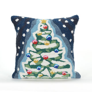 Trans Ocean Frontporch Xmas Tree Blue 1'6'' Square