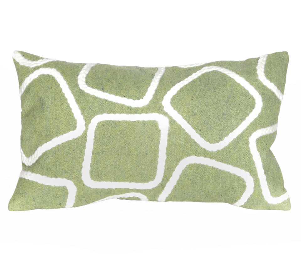 Trans Ocean Visions I Squares Green 1'0'' X 1'8''