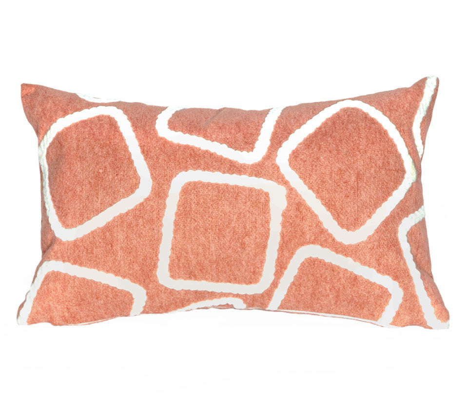 Trans Ocean Visions I Squares Orange 1'0'' X 1'8''