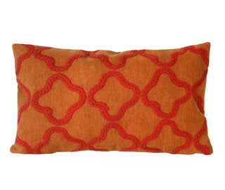 Trans Ocean Visions II Crochet Tile Orange 1'0'' X 1'8''