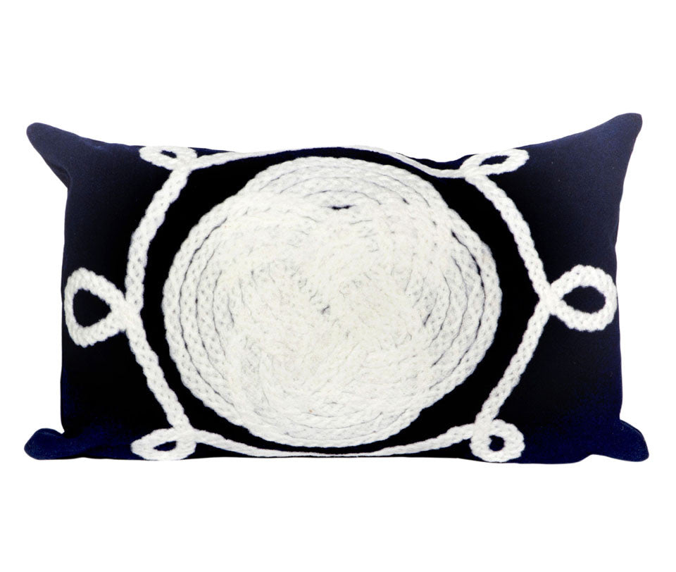 Trans Ocean Visions II Ornamental Knot Navy 1'0'' X 1'8''