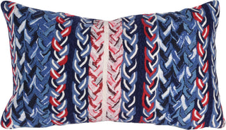 Trans Ocean Visions III Braided Stripe Navy Mirror by Liora Manne main image