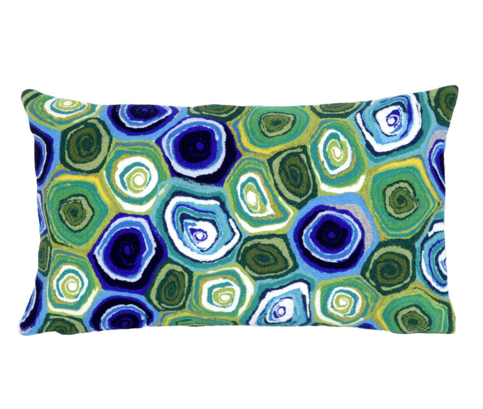 Trans Ocean Visions III Murano Swirl Green 1'0'' X 1'8''