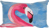Trans Ocean Visions III Flamingo Blue Mirror by Liora Manne main image