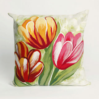 Trans Ocean Visions III Tulips Red 1'8'' Square