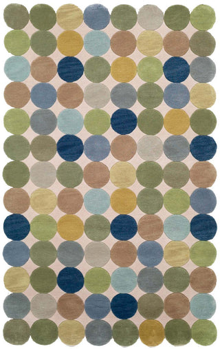 Trans Ocean Amalfi Circles Blue Area Rug Main