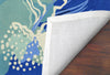 Trans Ocean Capri Jelly Fish Blue Area Rug by Liora Manne 