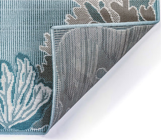 Trans Ocean Riviera Reef Border Aqua Area Rug Mirror by Liora Manne 