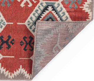 Trans Ocean Riviera Kilim Red Area Rug Mirror by Liora Manne 