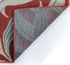 Trans Ocean Riviera Leaf Red Area Rug Mirror by Liora Manne 