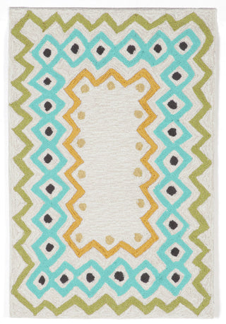 Trans Ocean Capri Ethnic Border Natural Area Rug by Liora Manne