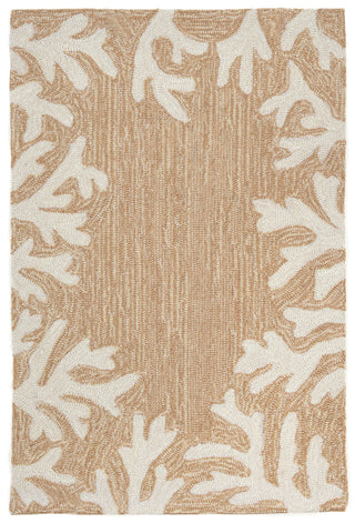 Trans Ocean Capri Coral Bdr Natural Area Rug Main