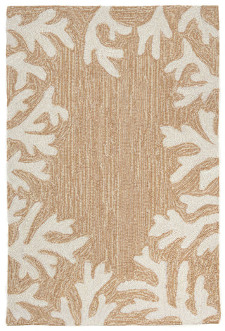 Trans Ocean Capri Coral Border Natural Area Rug by Liora Manne 2' 0'' X 3' 0''