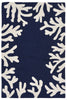 Trans Ocean Capri Coral Bdr Blue Area Rug Main