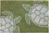 Trans Ocean Capri Turtle Greenery Area Rug Mirror by Liora Manne Main Image