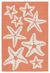 Trans Ocean Capri Starfish Orange Area Rug Main