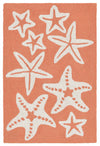 Trans Ocean Capri Starfish Orange Area Rug by Liora Manne 2' 0'' X 3' 0''