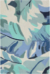 Trans Ocean Capri Palm Leaf Blue Area Rug by Liora Manne Main Image