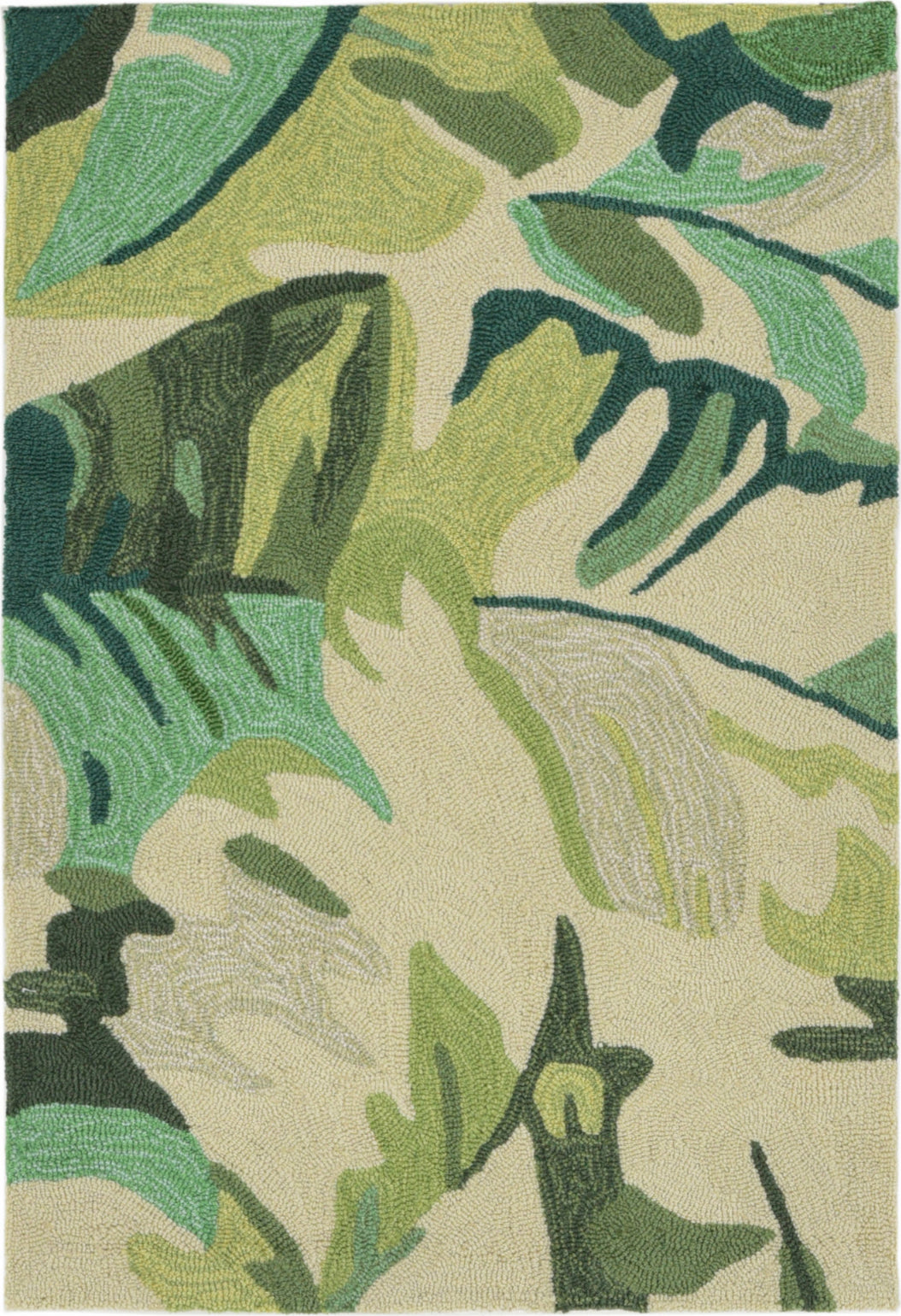 Capri Palm Leaf Tropical Indoor Outdoor Rugs by Liora Manne