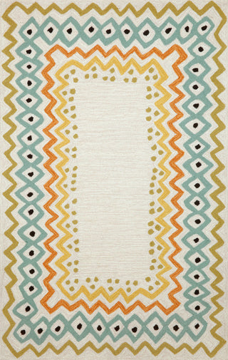 Trans Ocean Capri Ethnic Border Natural Area Rug Main