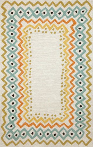 Trans Ocean Capri Ethnic Border Natural Area Rug by Liora Manne