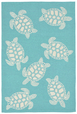 Trans Ocean Capri Turtle Blue Area Rug by Liora Manne main image