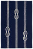 Trans Ocean Capri Ropes Navy Area Rug by Liora Manne main image