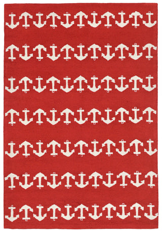 Trans Ocean Capri Anchor Red Area Rug main image