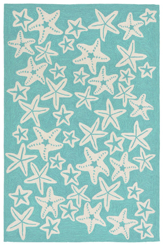 Trans Ocean Capri Starfish Blue Area Rug by Liora Manne main image